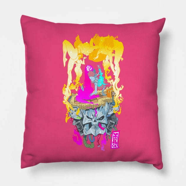 death metal glam Pillow by tinbott