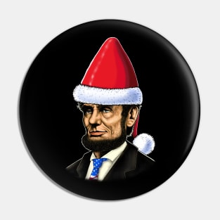 Abraham Lincoln merry Christmas Pin