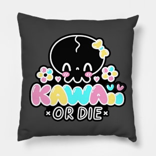 skull kawaii Pillow