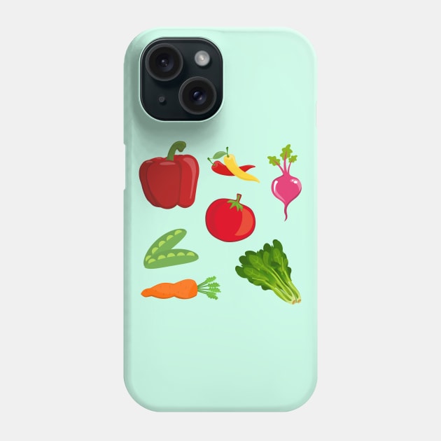 Veggies Salad Phone Case by Random Prints