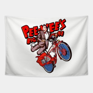 Pee Wee Herman Big Adventure Bicycle Art Tapestry