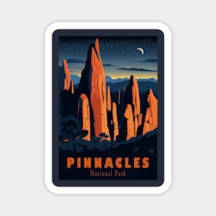 Pinnacles National Park Travel Poster Magnet