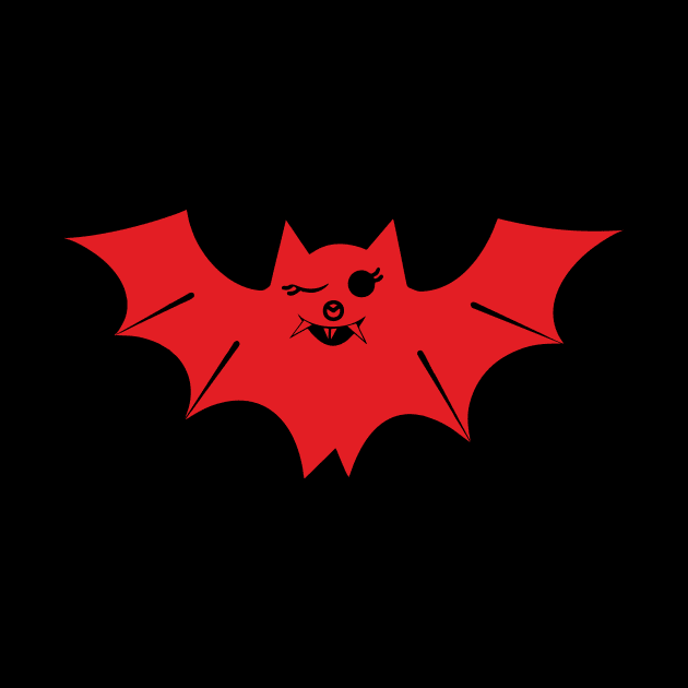 Bat (red solid) by aceofspace