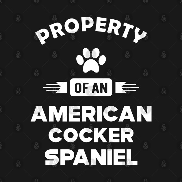 American Cocker Spaniel - Property of an american cocker spaniel by KC Happy Shop