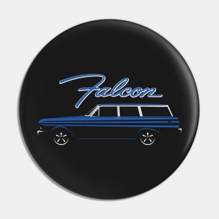 Blue 65 Falcon 2 door wagon Pin