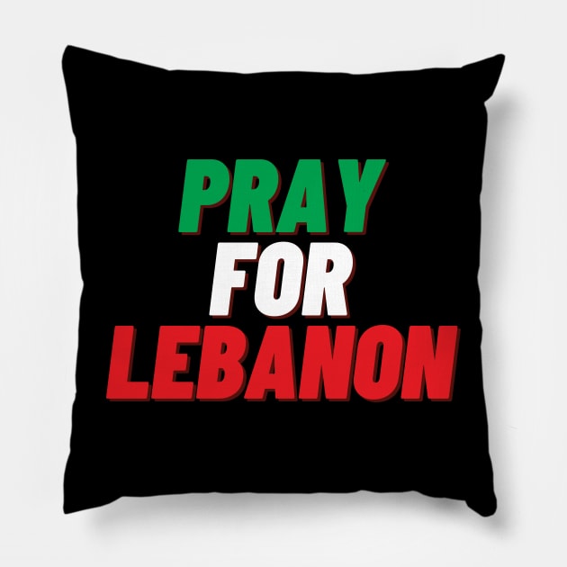 PRAY FOR LEBANON 2021 Pillow by huyammina