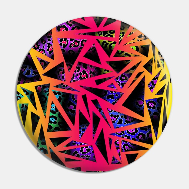 Colorful leopard skin texture with triangles Pin by ilhnklv