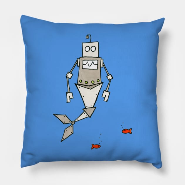 MerBot Pillow by CuteBotss