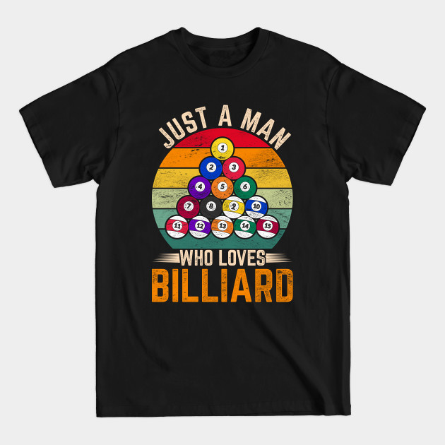 Disover Man Snooker Player Hobby Pool Billiard - Billiard - T-Shirt