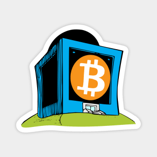 funny - crypto – store of value – Bitcoin vault (blue variant) Magnet