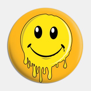 Melting Smiley Pin