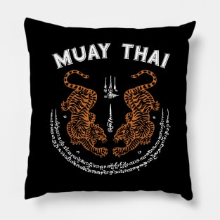 Muay Thai Kickboxing Thailand Sak Yant Tattoo Pillow