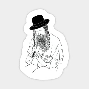 Orthodox Jew playing guitar Magnet