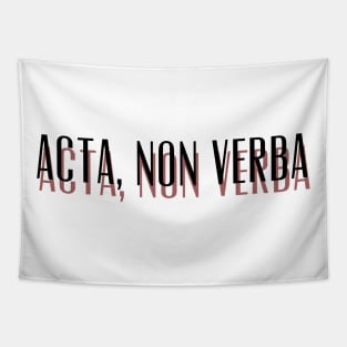 Acta, Non Verba New Design Tapestry