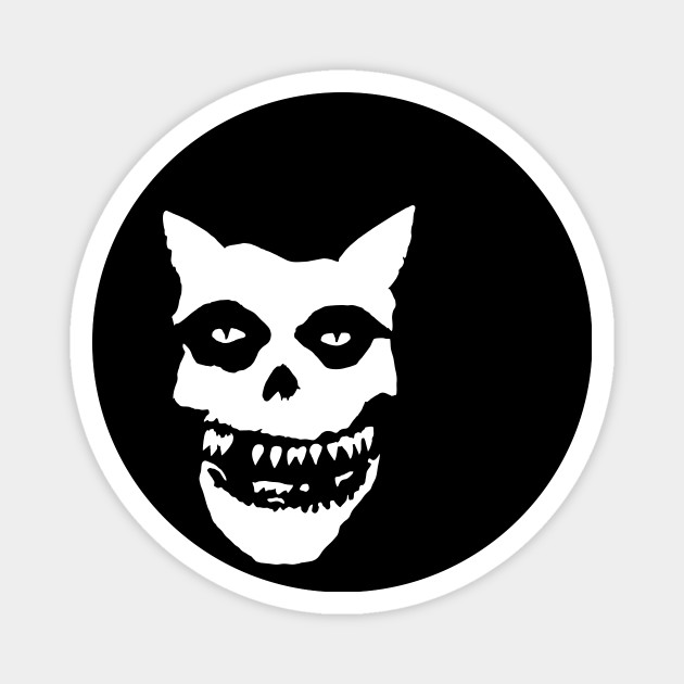 Misfits Cat Misfits Skull Magnet Teepublic Au