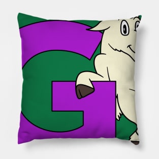 Letter G with Goat Pillow