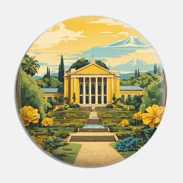 Botanical Garden of Curitiba Brazil Vintage Tourism Travel Poster Pin by TravelersGems