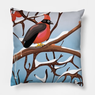 Winter Bird Pillow