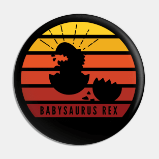 Funny Baby T-Rex Dinosaur T-Shirt Pin