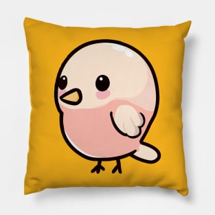 cartoon cute bird vector illustration Pillow