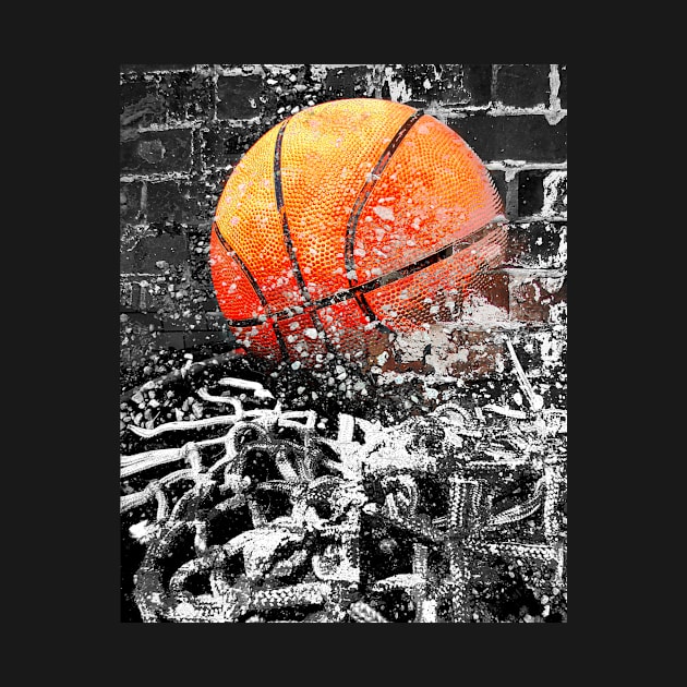 Basketball art print swoosh 103- Basketball artwork by takumipark