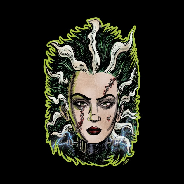 Bride of Frankenstein Vintage Monster Horror by AtomicMadhouse