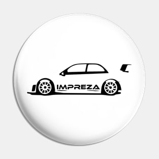 Subar Impreza Car outline Pin