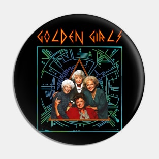 Golden Girls Parody Def Leppard Pin