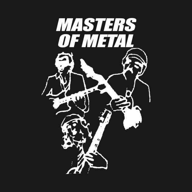 MASTERS OF METAL for dark shirts by Cankor Comics