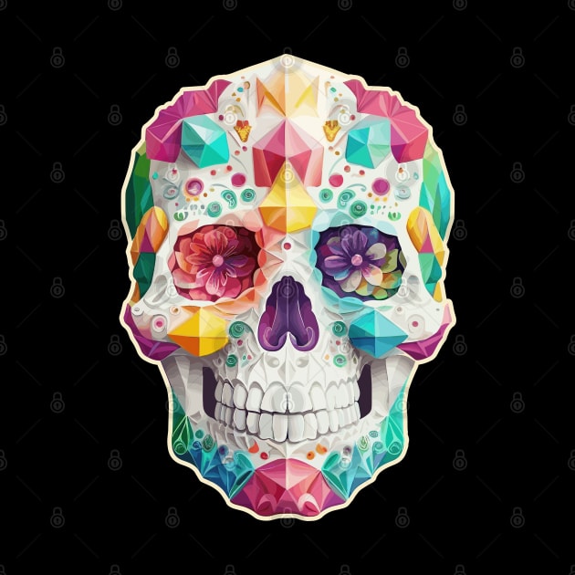Jeweled Mexican Sugar Skull by DanielLiamGill