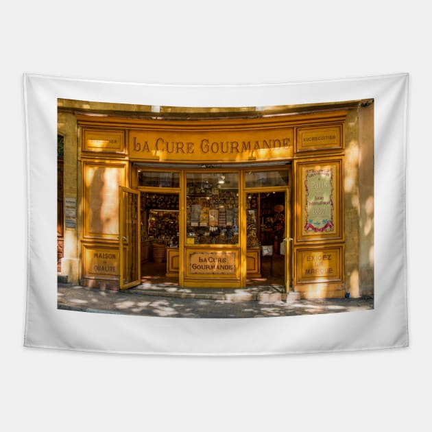 Confectioner's shop, Aix-en-Provence Tapestry by mbangert