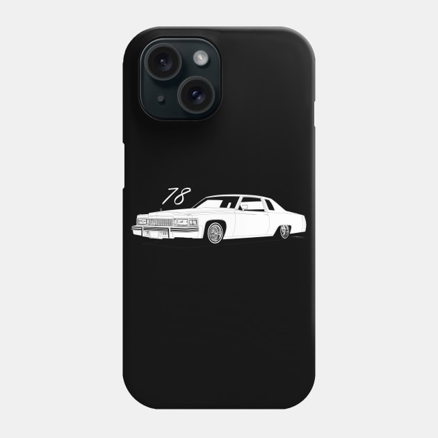 78 Cadillac Phone Case by ThornyroseShop