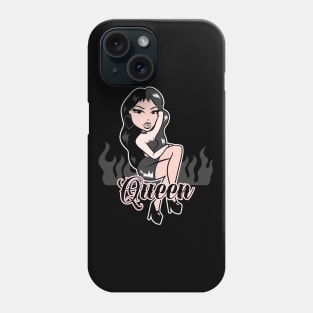 Queen Girl Doll Light Black Phone Case