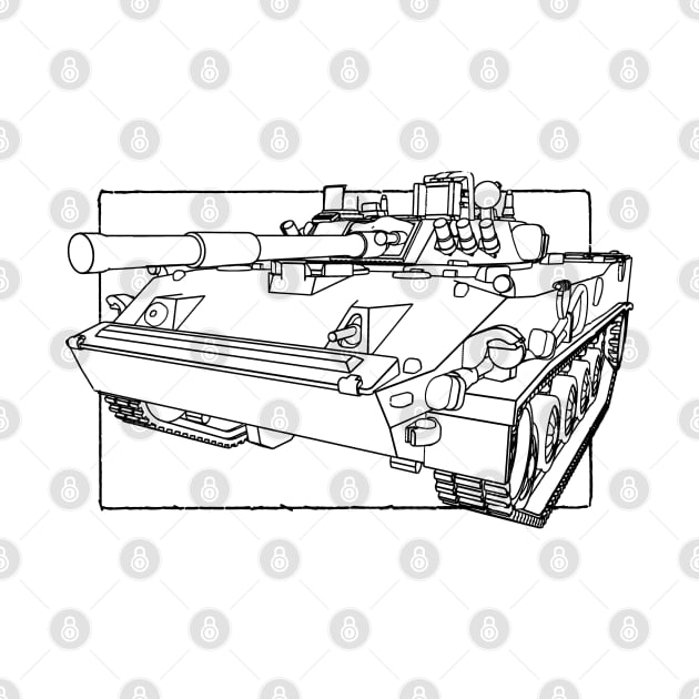 BMD4 amphibious infantry fighting vehicle tank by Arassa Army