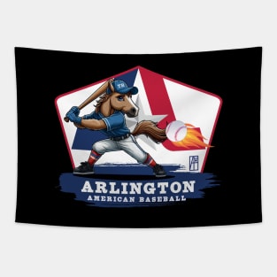 USA - American BASEBALL - Arlington - Baseball mascot - Arlington baseball Tapestry