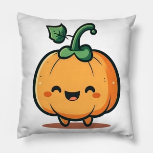 Cute kawaii halloween pumpkin Pillow