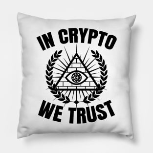 In Crypto We Trust Cryptocurrency Gift Bitcoin Shirt Pillow