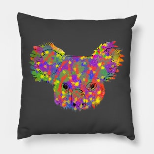 Abstract Koala Pillow