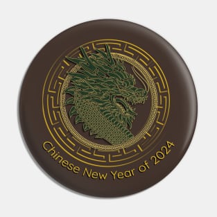 Chinese New Year of Wood Dragon 2024 Pin