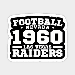 Football Nevada 1960 Las Vegas Raiders Magnet