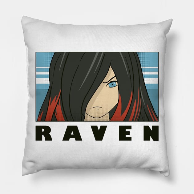 Raven Pillow by Alundrart