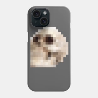 8bit Pixel Gothic Skull †††† Graphic Design Pattern Phone Case