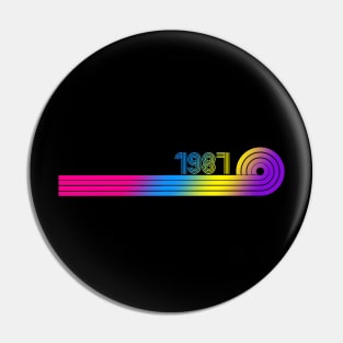 1987 Retro Vintage Design Pin