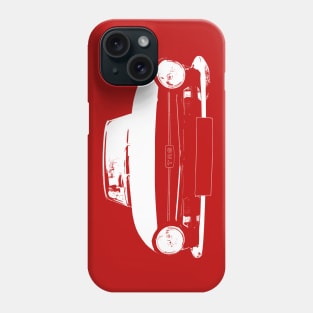 Triumph TR6 1970s classic British sports car monoblock white Phone Case