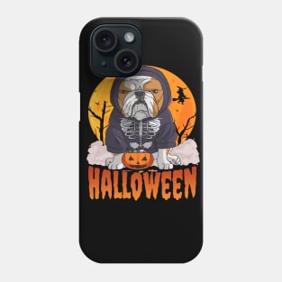 English Bulldog Witch Happy Halloween Phone Case