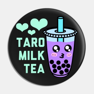 Taro Milk Tea Boba Pin