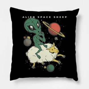 Alien Space Sheep Pillow