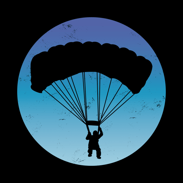 Skydiver Retro Funny Skydiving Vintage by Visual Vibes