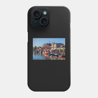 Fishing boats, Alter Strom, Warnemünde, Rostock, Mecklenburg-Western Pomerania Phone Case