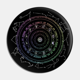 Astrological Magic Circle Pin